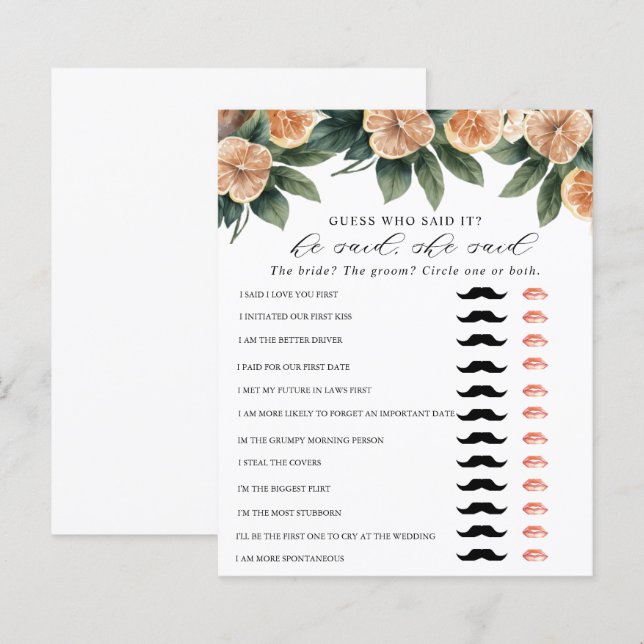 Citrus Greenery | MÖHIPPA (Fram/baksida)