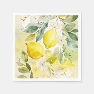 Citrus greenery pappersservett