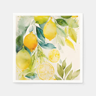 Citrus greenery pappersservett