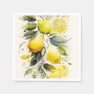 Citrus greenery pappersservett