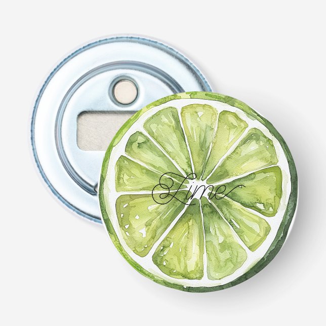 Citrus Grön Lime Frukt Flasköppnare (Framsidan)