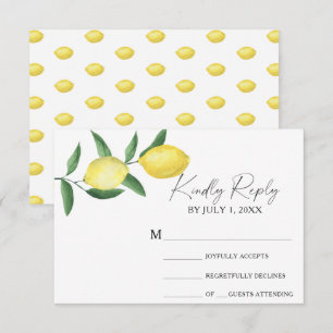 Citrus gult - Bröllop OSA Card Kort