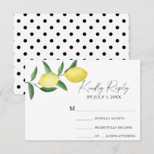 Citrus gult - Bröllop OSA Card Kort