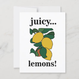 Citrus Gult Fruit Vykort