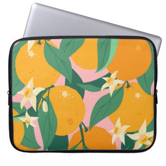 Citrus Hand-Drawn Vintage Stil Laptop Fodral