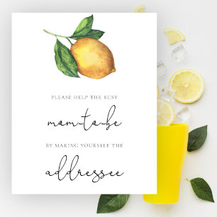 Citrus hjälper Busy Mamma till Be Adress och Kuver Poster