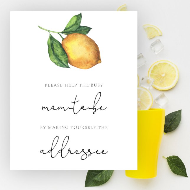 Citrus hjälper Busy Mamma till Be Adress och Kuver Poster (Skapare uppladdad)