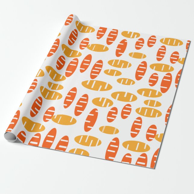 Citrus Holey-Ovaler Presentpapper (Utrullad)