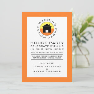 Citrus House Logotyp, Houseworkteknik Party, House Inbjudningar