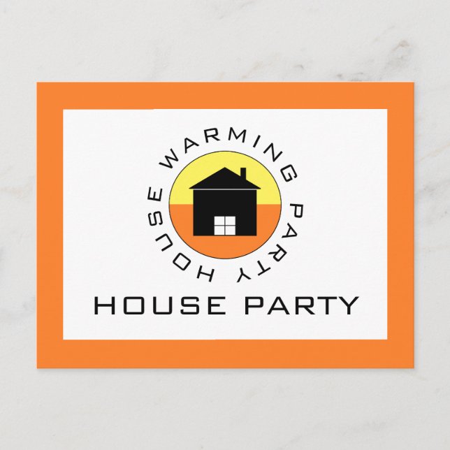 Citrus House-Logotyp, inbjudan till bostadsparti (Framsida)