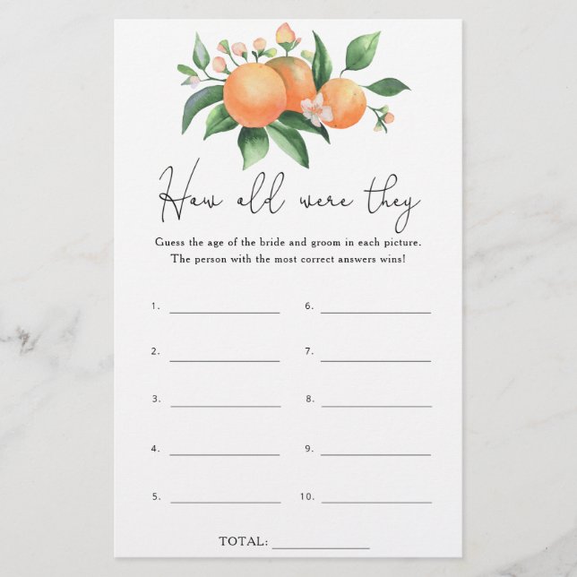 Citrus - Hur gamla var deras möhippa-spel (Framsida)