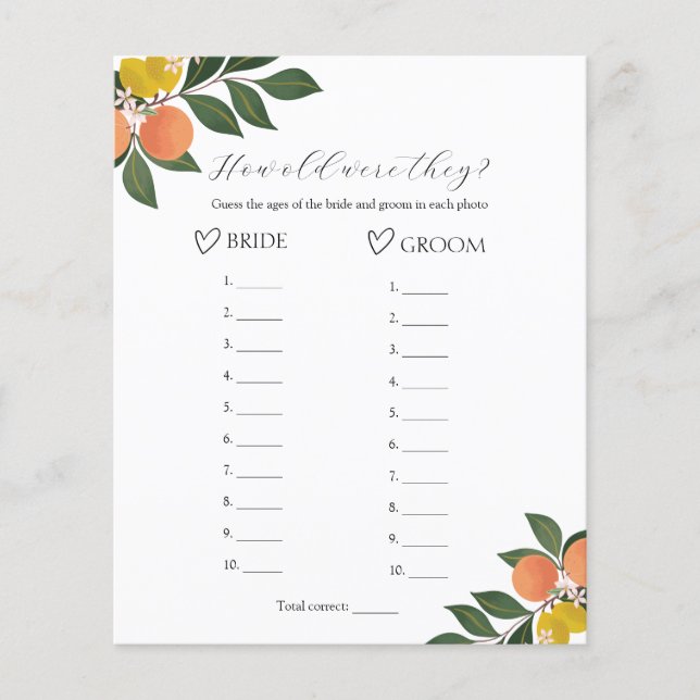 Citrus hur gammal de var i Möhippan (Framsida)