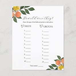 Citrus hur gammal de var i Möhippan