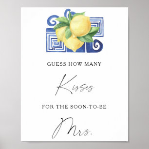 Citrus - Hur många kyssar bröllopsdusch spel Poster