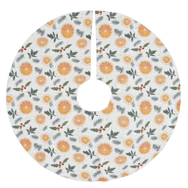 Citrus Hygge jul Julgransmatta Borstad Polyester (Framsidan)