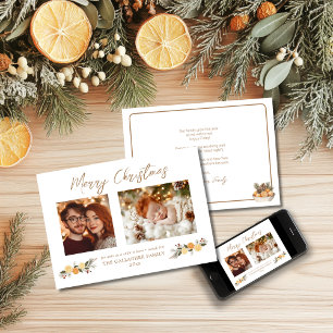 Citrus Hygge-julskript - platta Helgdag Julkort