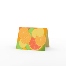Citrus Joy Note-kort (tomt inuti)