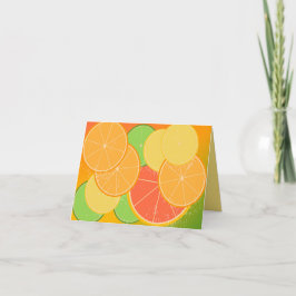 Citrus Joy Note-kort (tomt inuti) Kort