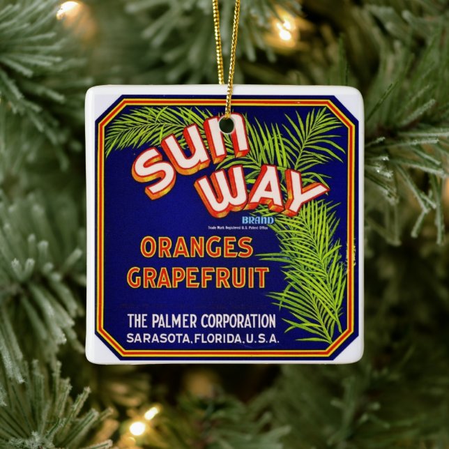 Citrus jul  julgransprydnad keramik (Träd)