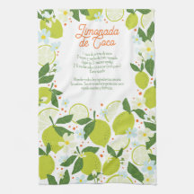 Citrus Kitchen Tea Towel - Recept Design