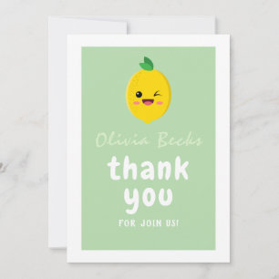 Citrus Lemon Baby Shower Tack Kort