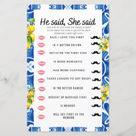 Citrus Lemon Blue Tile Möhippa Game