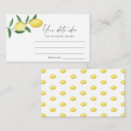 Citrus Lemon - Datum och natt - Idéer \ Datum burk Tilläggskort