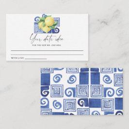 Citrus Lemon - Datum och natt - Idéer \ Datum burk Tilläggskort