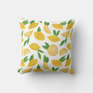 Citrus Lemon Fruit mönster Kudde