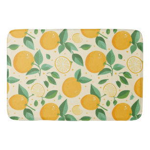 Citrus lemon gult tropical Frukt mönster Badrumsmatta