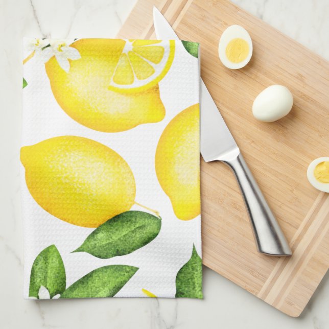 Citrus Lemon Kitchen Towel Kökshandduk (Vikt i Fjärdedel)