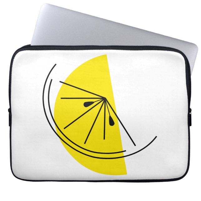 Citrus Lemon laptop sleeve (Framsidan)