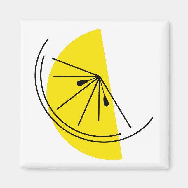 Citrus Lemon magnet square (Framsidan)