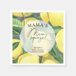 Citrus Lemon - Mamma huvudsakligen klämmande babyd Pappersservett
