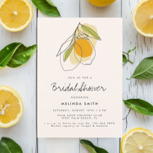 Citrus Lemon Modern Minimalist Möhippa