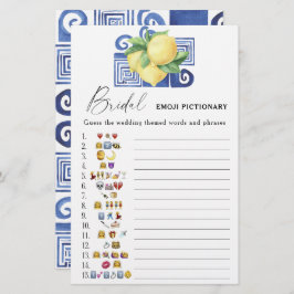 Citrus lemon - möhippa emoji pictionary-spel