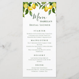 Citrus Lemon Möhippa Meny