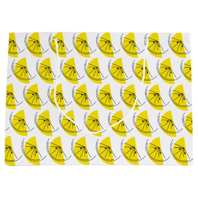 Citrus Lemon Multi-presentpåse stor (Framsidan)