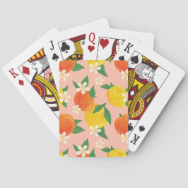 Citrus Lemon Orange Playing Cards Casinokort