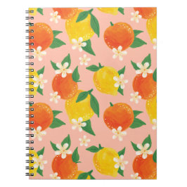 Citrus Lemon Orange Small Notebook Anteckningsbok