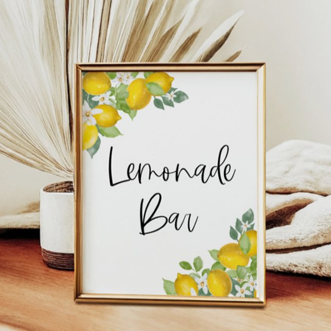 Citrus Lemon Party Lemonade Pub Poster (Skapare uppladdad)