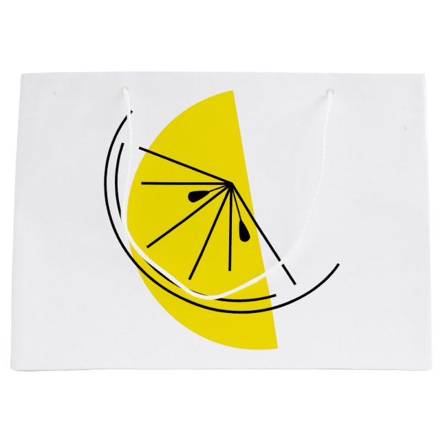 Citrus Lemon-presentpåse stor (Framsidan)