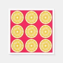 Citrus Lemon Slice Shock rosa & Gult