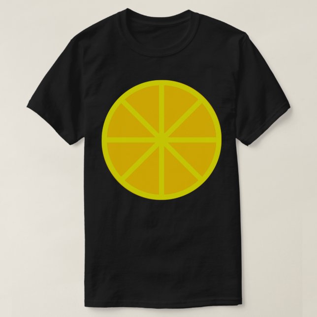 Citrus Lemon Slice T Shirt (Design framsida)