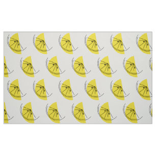 Citrus Lemon, stor tryckstruktur Tyg