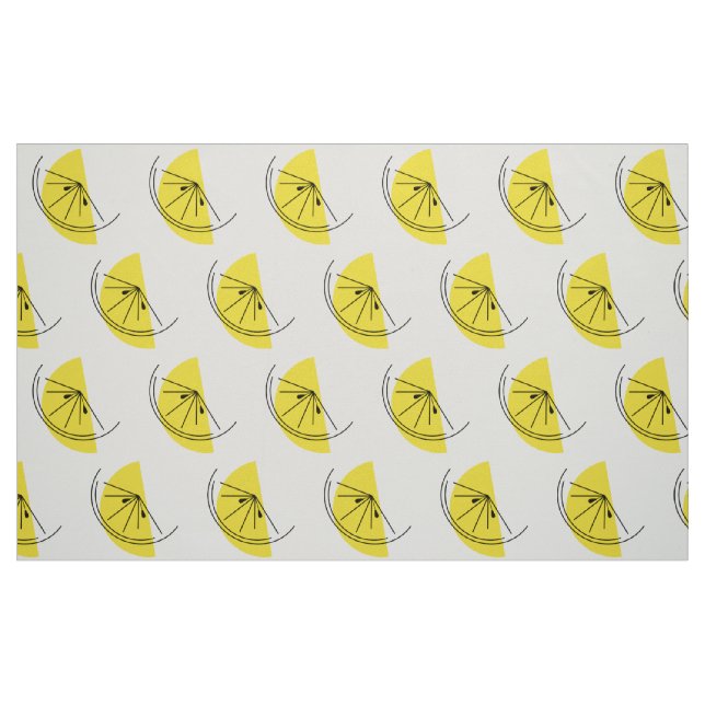 Citrus Lemon, stor tryckstruktur Tyg (Fat Quarter)