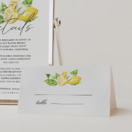 Citrus Lemon Träd Bröllop Bord-kort Kort