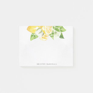 Citrus lemon träd mongram post-it-noter post-it block