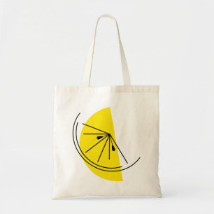 Citrus Lemon tvåsidigt, tvåsidigt, totepåse Tygkasse