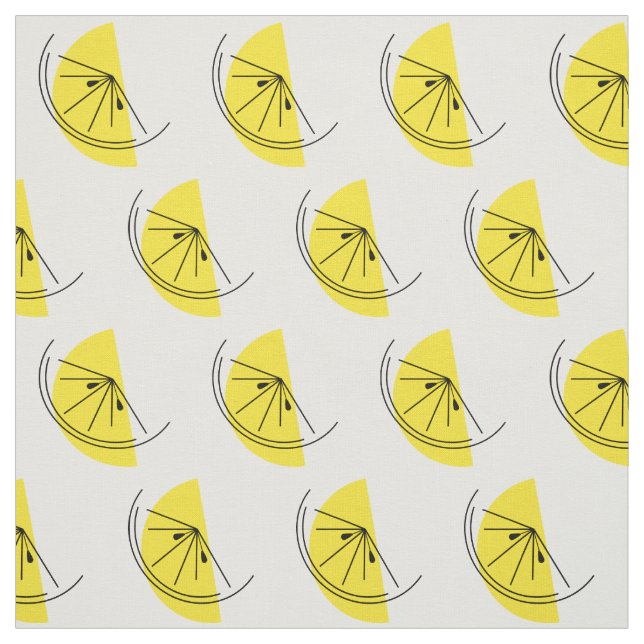 Citrus Lemon-tyg Tyg (Provkarta)